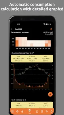 Meter readings | Read, save android App screenshot 1