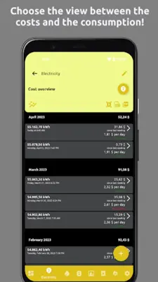 Meter readings | Read, save android App screenshot 5