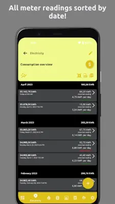 Meter readings | Read, save android App screenshot 6